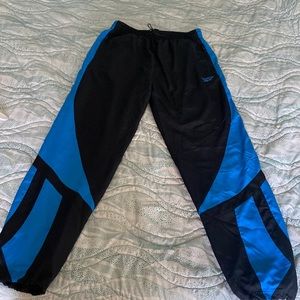 Reebok blue and black track pants